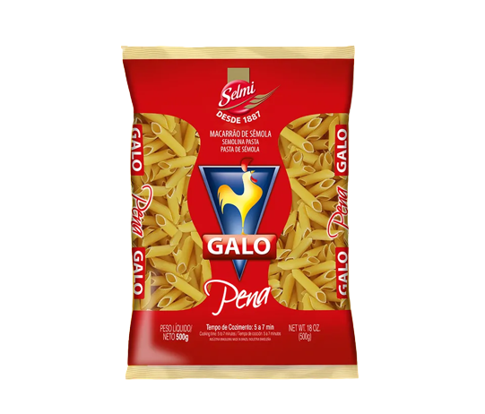 MACARRAO GALO SEMOLA PENA 500G
