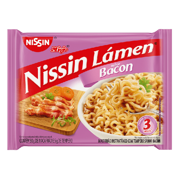 MACARRAO NISSIN LAMEN BACON 80G
