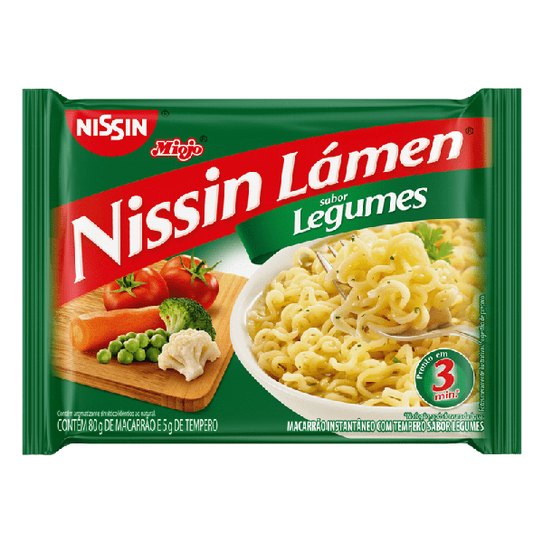 MACARRAO NISSIN LAMEN LEGUMES 80G