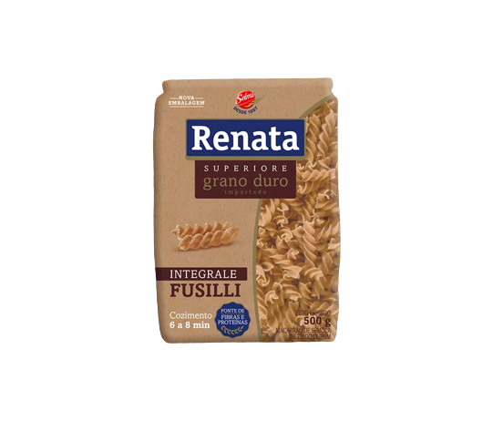 MACARRAO RENATA SUPERIORE GRANO DURO INTEGRALE FUSILLI 500G