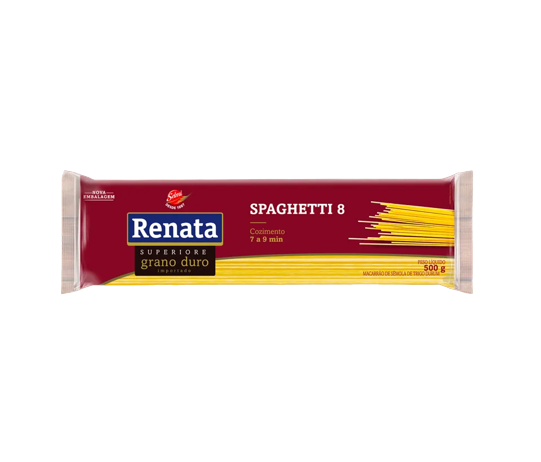 MACARRAO RENATA SUPERIORE GRANO DURO SPAGHETTI 8 500G
