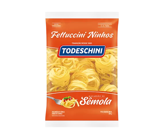 MACARRAO TODESCHINI SEMOLA FETTUCCINI NINHOS 500G