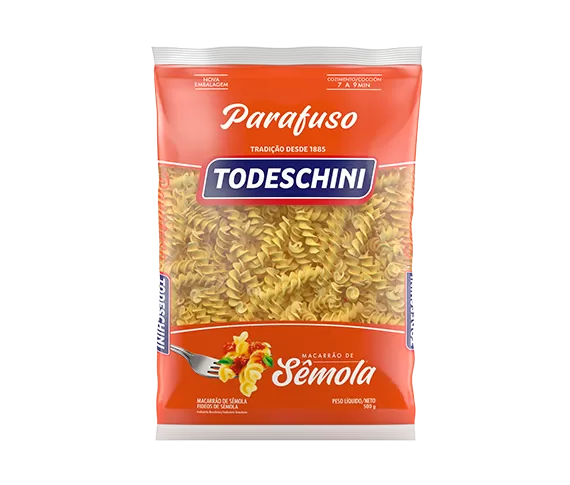 MACARRAO TODESCHINI SEMOLA PARAFUSO 500G