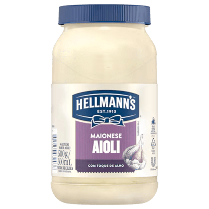 MAIONESE HELLMANN'S AIOLI SABOR ALHO 500G