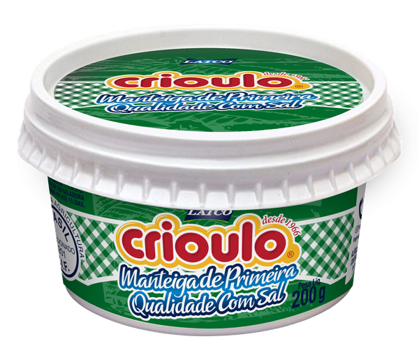 MANTEIGA LACTO CRIOULO C/SAL 200G