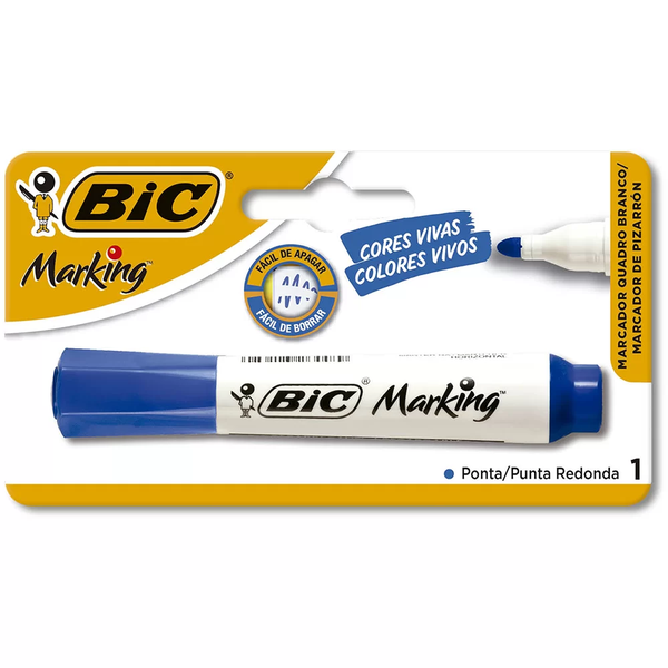 MARCADOR P/QUADRO BRANCO BIC AZUL