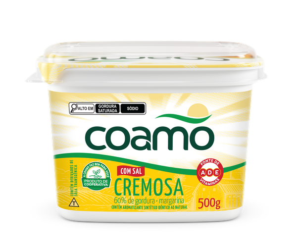MARGARINA COAMO C/SAL EXTRA CREMOSA 500G
