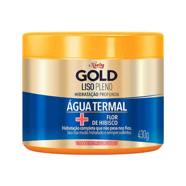 MASCARA TRATAMENTO NIELY GOLD LISO PLENO AGUA TERMAL 430G