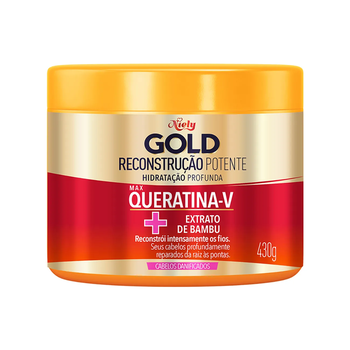 MASCARA TRATAMENTO NIELY GOLD RECONSTRUCAO MAX QUERATINA-V 430G