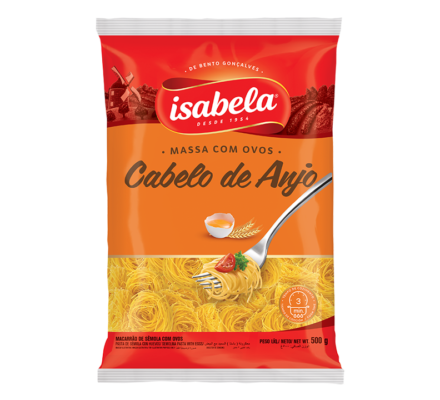 MASSA ISABELA C/OVOS CABELO DE ANJO 500G