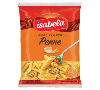 MASSA ISABELA C/OVOS PENNE 500G