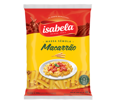 MASSA ISABELA SEMOLA MACARRAO 400G
