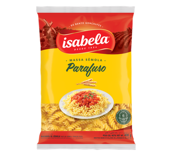 MASSA ISABELA SEMOLA PARAFUSO 400G