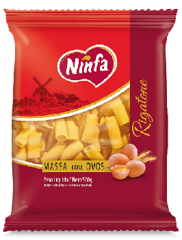 MASSA NINFA C/OVOS RIGATONE 500G