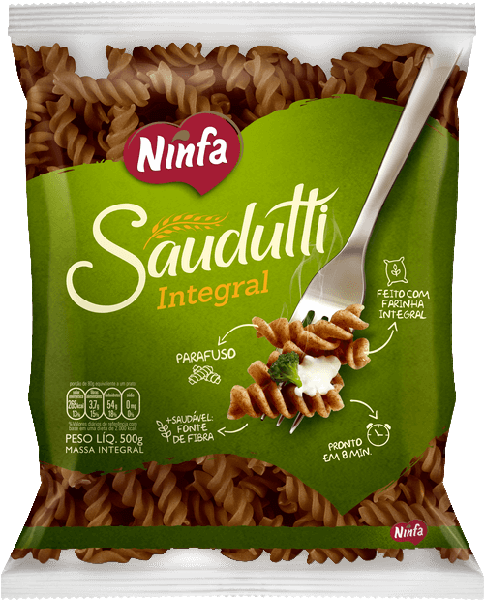 MASSA NINFA SAUDUTTI INTEGRAL PARAFUSO 500G