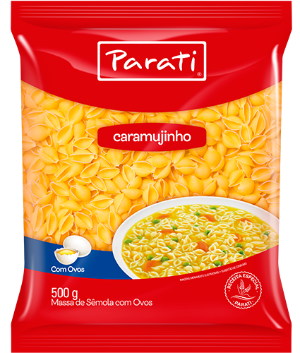 MASSA PARATI C/OVOS CARAMUJINHO 500G