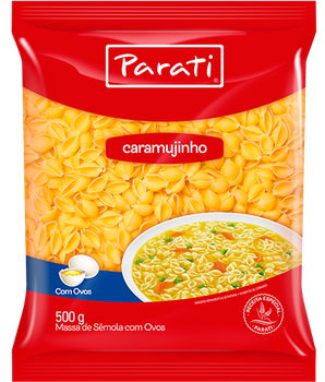 MASSA PARATI C/OVOS CARAMUJINHO 500G