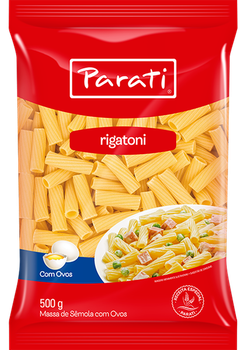 MASSA PARATI C/OVOS RIGATONI 500G