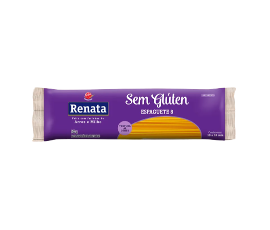 MASSA RENATA S/GLUTEN ESPAGUETE 8 500G