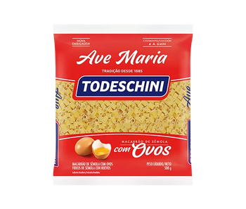 MASSA TODESCHINI C/OVOS AVE MARIA 500G