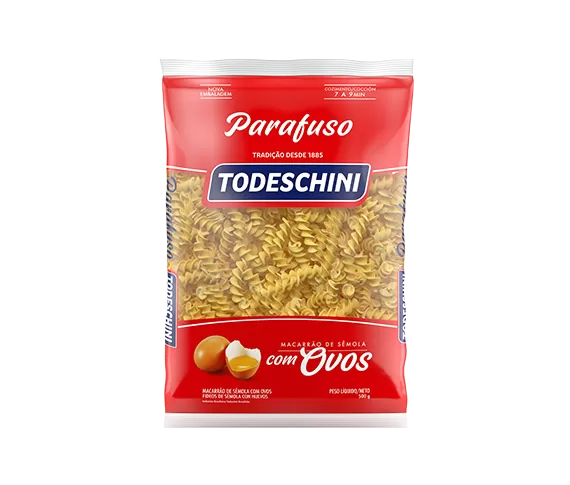 MASSA TODESCHINI C/OVOS PARAFUSO 500G