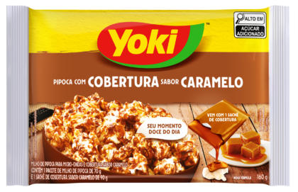 MILHO PIPOCA YOKI MICRO-ONDAS COBERTURA CARAMELO 160G