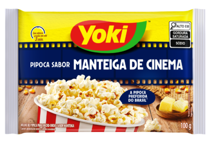 MILHO PIPOCA YOKI MICRO-ONDAS MANTEIGA DE CINEMA 100G