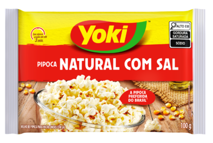 MILHO PIPOCA YOKI MICRO-ONDAS NATURAL C/SAL 100G