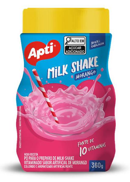 MILK SHAKE APTI MORANGO 360G
