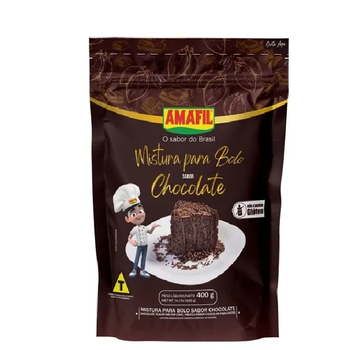MISTURA BOLO AMAFIL CHOCOLATE S/GLUTEN 400G