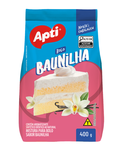 MISTURA BOLO APTI BAUNILHA 400G