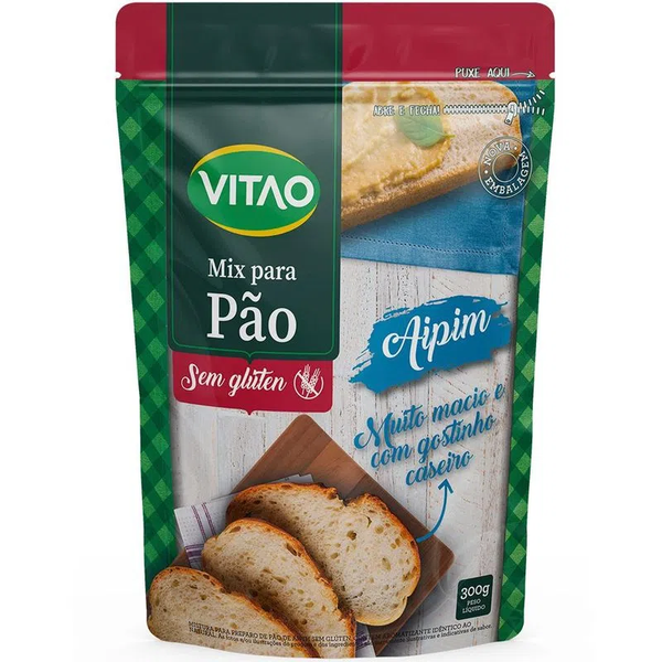 MISTURA PAO VITAO S/GLUTEN AIPIM 300G