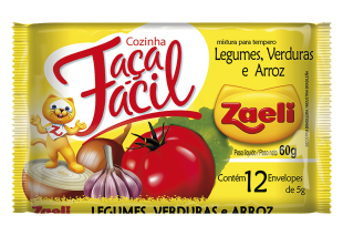 MISTURA TEMPERO ZAELI LEGUMES/VERDURA/ARROZ  36G