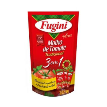 MOLHO TOMATE FUGINI TRADICIONAL SACHE 1,02KG