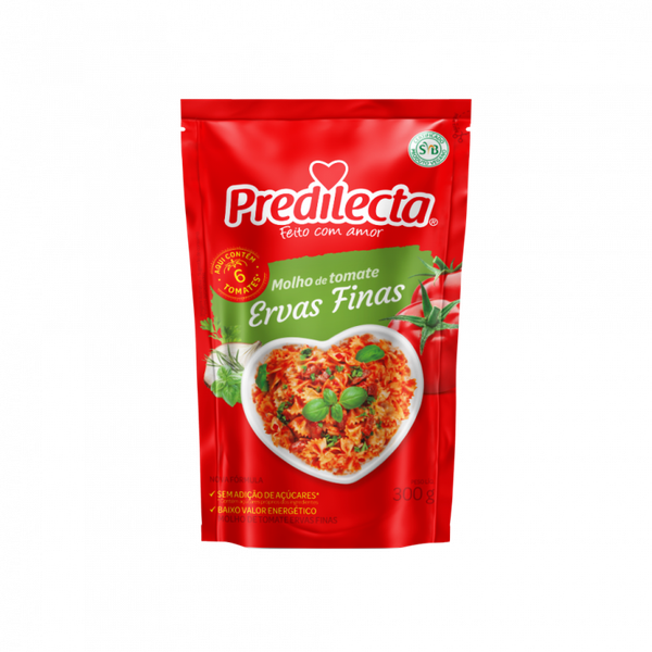MOLHO TOMATE PREDILECTA ERVAS FINAS 300G