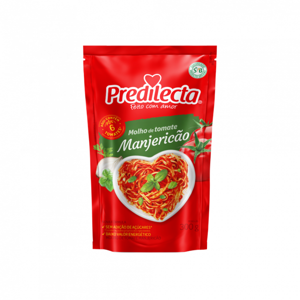 MOLHO TOMATE PREDILECTA MANJERICAO 300G
