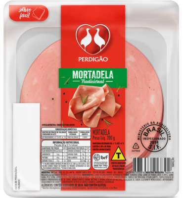 MORTADELA PERDIGAO TRADICIONAL FATIADO 200G