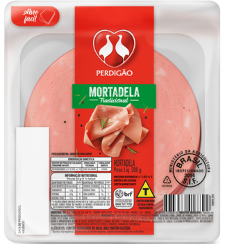 MORTADELA PERDIGAO TRADICIONAL FATIADO 200G