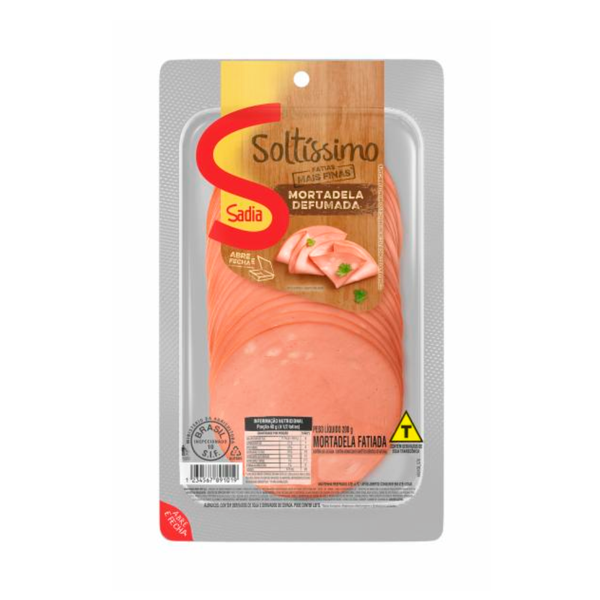 MORTADELA SADIA DEFUMADA FATIADA 200G