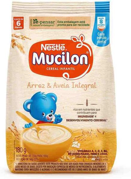 MUCILON NESTLE ARROZ AVEIA 180G