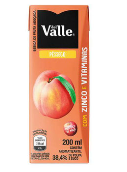 NECTAR DEL VALLE TETRA PAK 200ML - PESSEGO