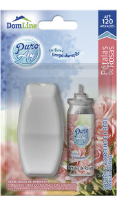 ODORIZADOR AMBIENTE PURO AR APARELHO + REFIL PETALAS DE ROSAS 12ML