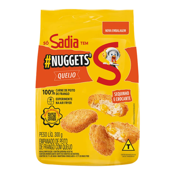 NUGGETS SADIA FRANGO QUEIJO 300G