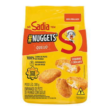 NUGGETS SADIA FRANGO QUEIJO 300G
