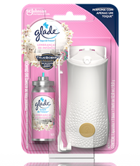 ODORIZADOR AMBIENTE GLADE TOQUE DE FRESCOR APARELHO + REFIL LEMBRANCAS DE INFANCIA 12ML