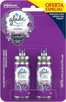 ODORIZADOR AMBIENTE GLADE TOQUE DE FRESCOR LAVANDA REFIL OFERTA ESPECIAL 12ML