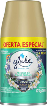 ODORIZANTE AMBIENTE GLADE AUTOMATICO FRESCOR DE AGUAS FLORAIS REFIL 269ML