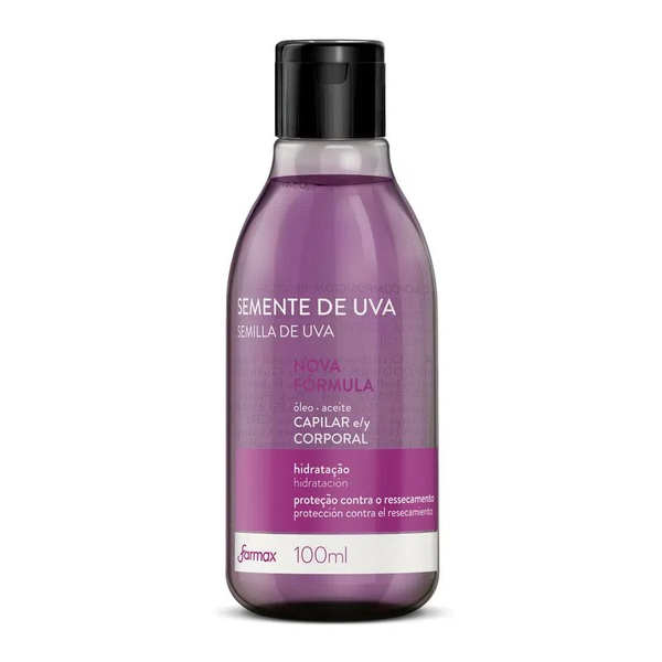 OLEO CAPILAR/CORPORAL FARMAX SEMENTE DE UVA 100ML