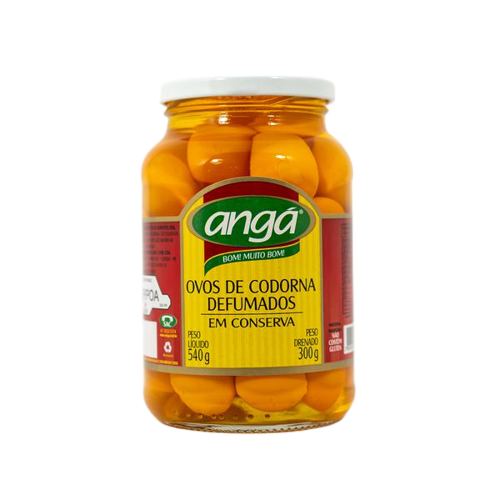 OVOS DE CODORNA ANGA DEFUMADO CONSERVA 300G