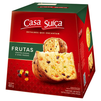 PANETTONE CASA SUICA FRUTAS 400G